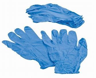 Химикат 4 перчаток нитрила Mil голубой защитный устранимых устойчивый поставщик