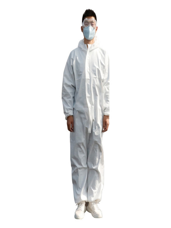Тип белое зайчика Coveralls предохранения от заболеванием устранимый химический PPE Breathable поставщик
